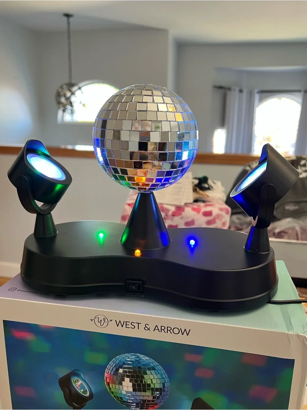 Multicolor Rotating Disco Light - Party Mirror Ball